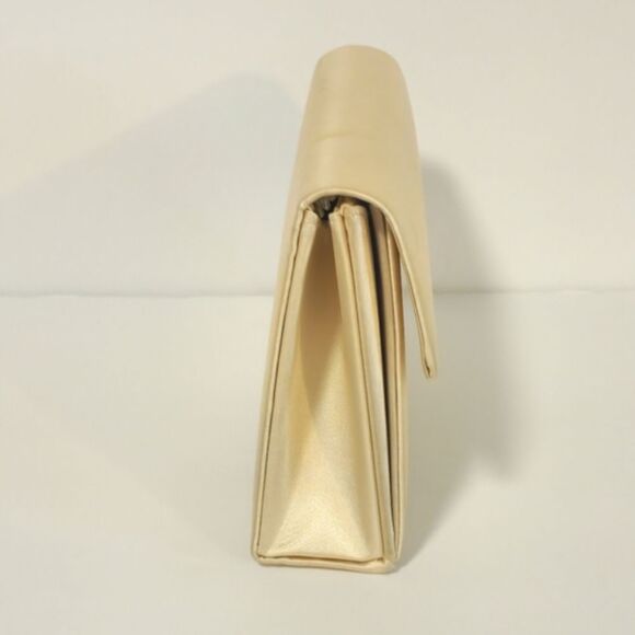La Sera By Franchi Cream Silk Evening Clutch Bag - Picture 6 of 13